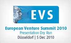 EVS European Venture Summit 2010 - Presentation Dry Run